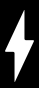 White lightning bolt